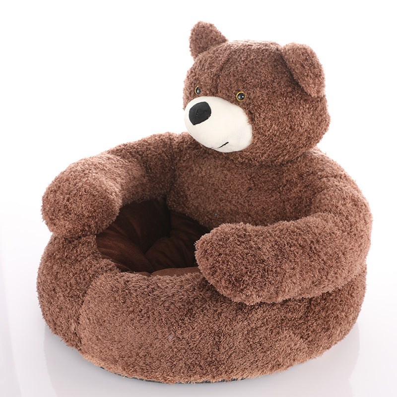 PETTENA Select クマ型半閉じペットベッド