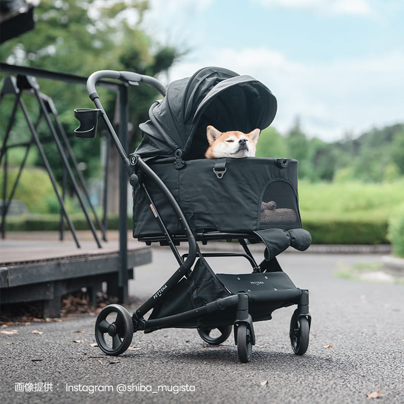 ワンタッチで全部折りたためる分離型ペットカート - PETTENA MILOU
