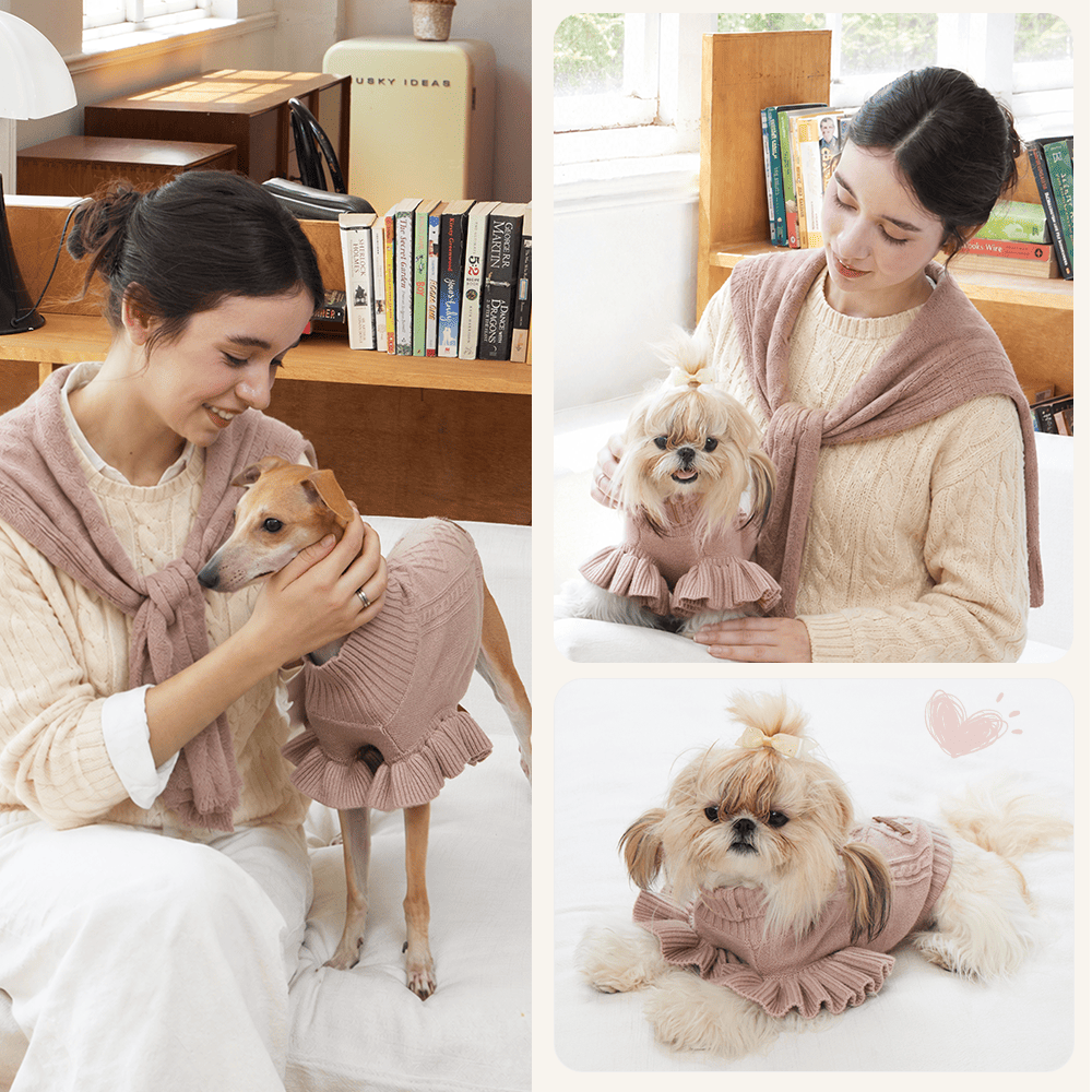 PETTENA 犬用ソフトニット エコテックス認証 |毛玉レス・型崩れ防止 秋冬セーター