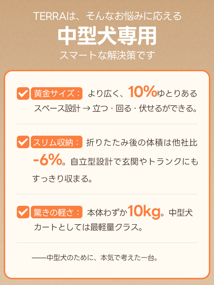 中型犬・多頭飼いに設計された - PETTENA TERRA