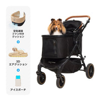 PETTENA TERRA - 中型犬に設計された最軽量 折りたたみ式分離型ペットカート