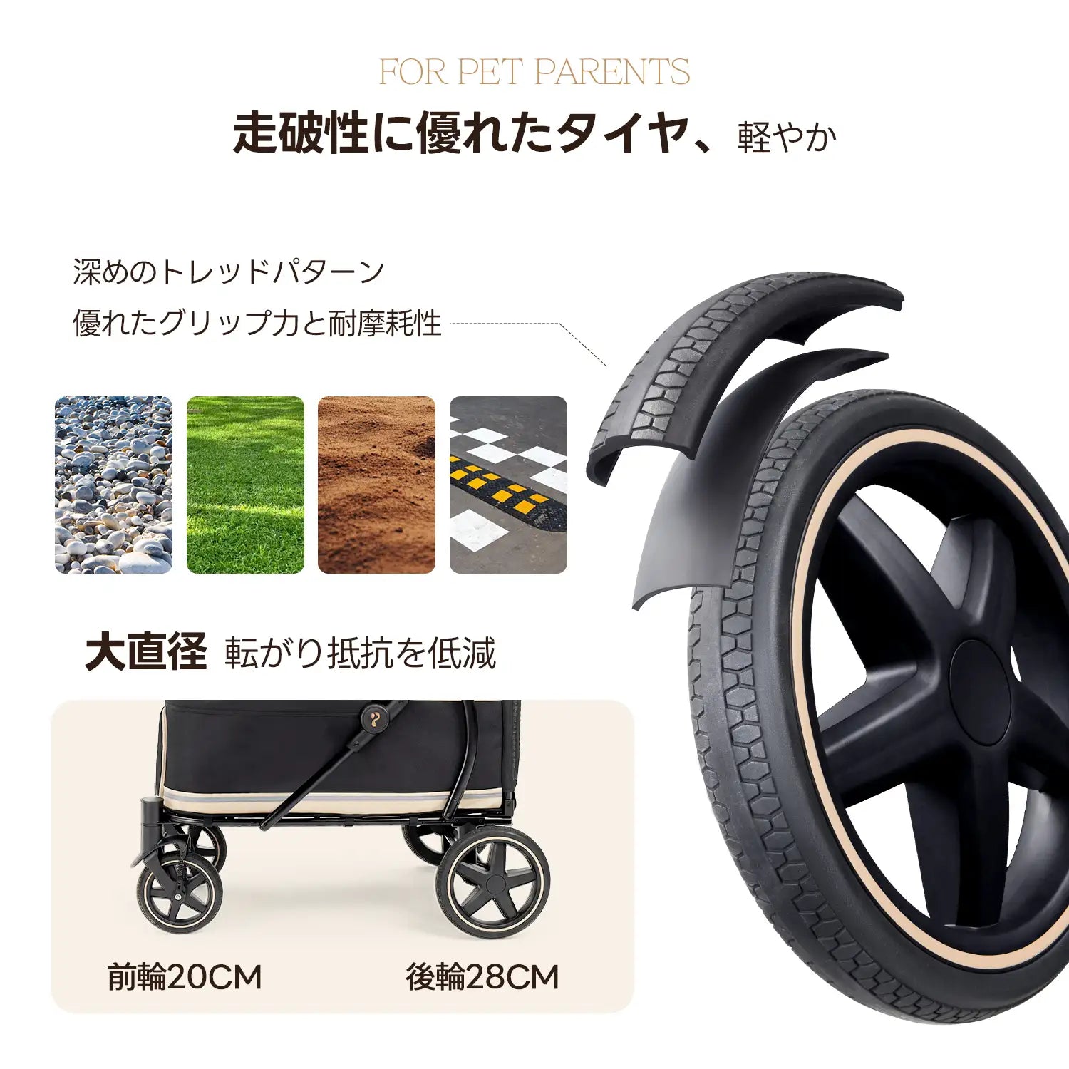PETTENA TITAN - 大型犬・多頭飼い用頑丈ペットカート スロープ付き