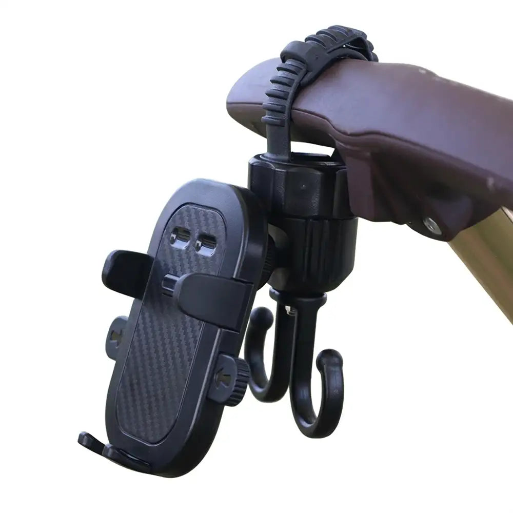 ペットカート バギーフック スマホホルダー(2WAY 荷物掛け)- PETTENA
