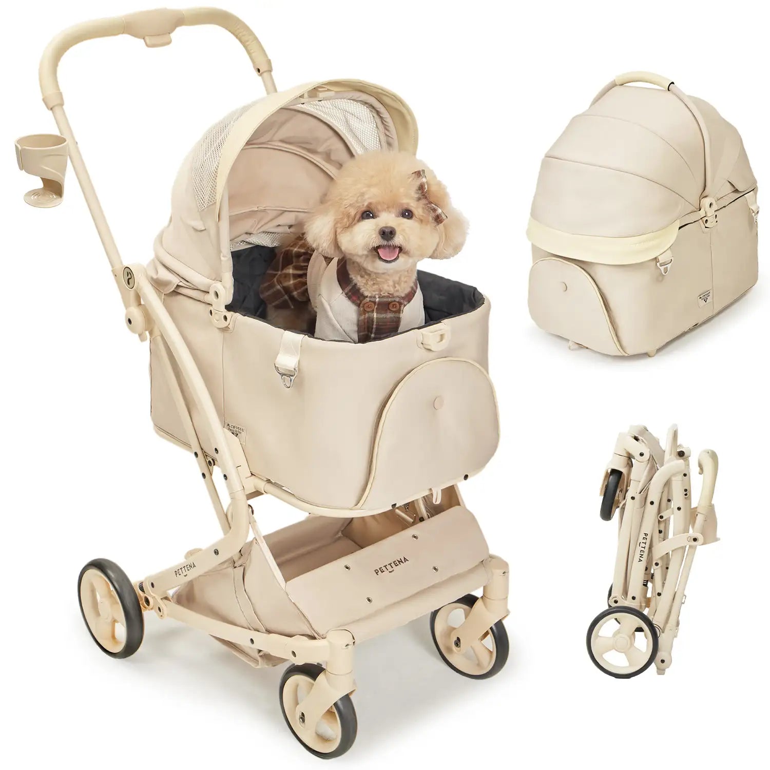 PETTENA MILOU Small Size - 【獣医師推奨】電車OKの最上級ペットカート