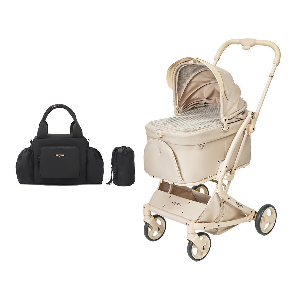 PETTENA MILOU Small Size|【獣医師推奨】電車移動対応・1秒折りたたみペットカート