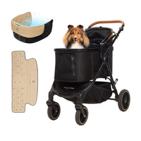 中型犬に設計された最軽量 折りたたみ式分離型ペットカート - PETTENA TERRA