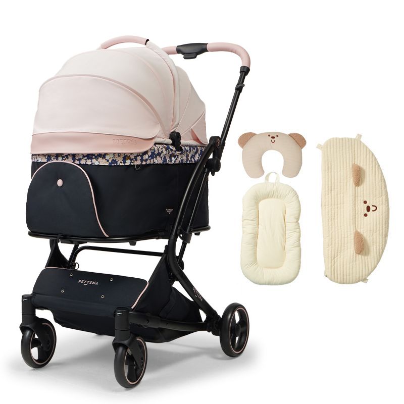 【SNS限定】PETTENA MILOU - ワンタッチで全部折りたためる分離型ペットカート