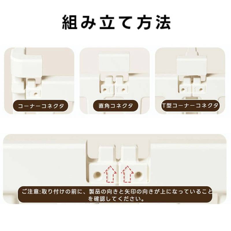 PETTENA ペットサークル 密度HDPE素材( 簡単組み立て・ドア付き)