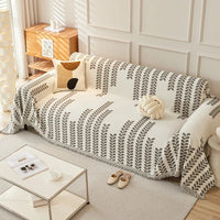 PETTENA Select ナチュラルリーフ柄オールシーズン両面ソファカバー 引っかき・毛玉防止