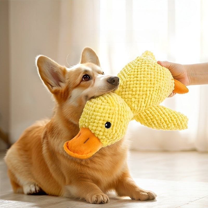 PETTENA Select アヒル音鳴り 睡眠補助 犬用噛むおもちゃ