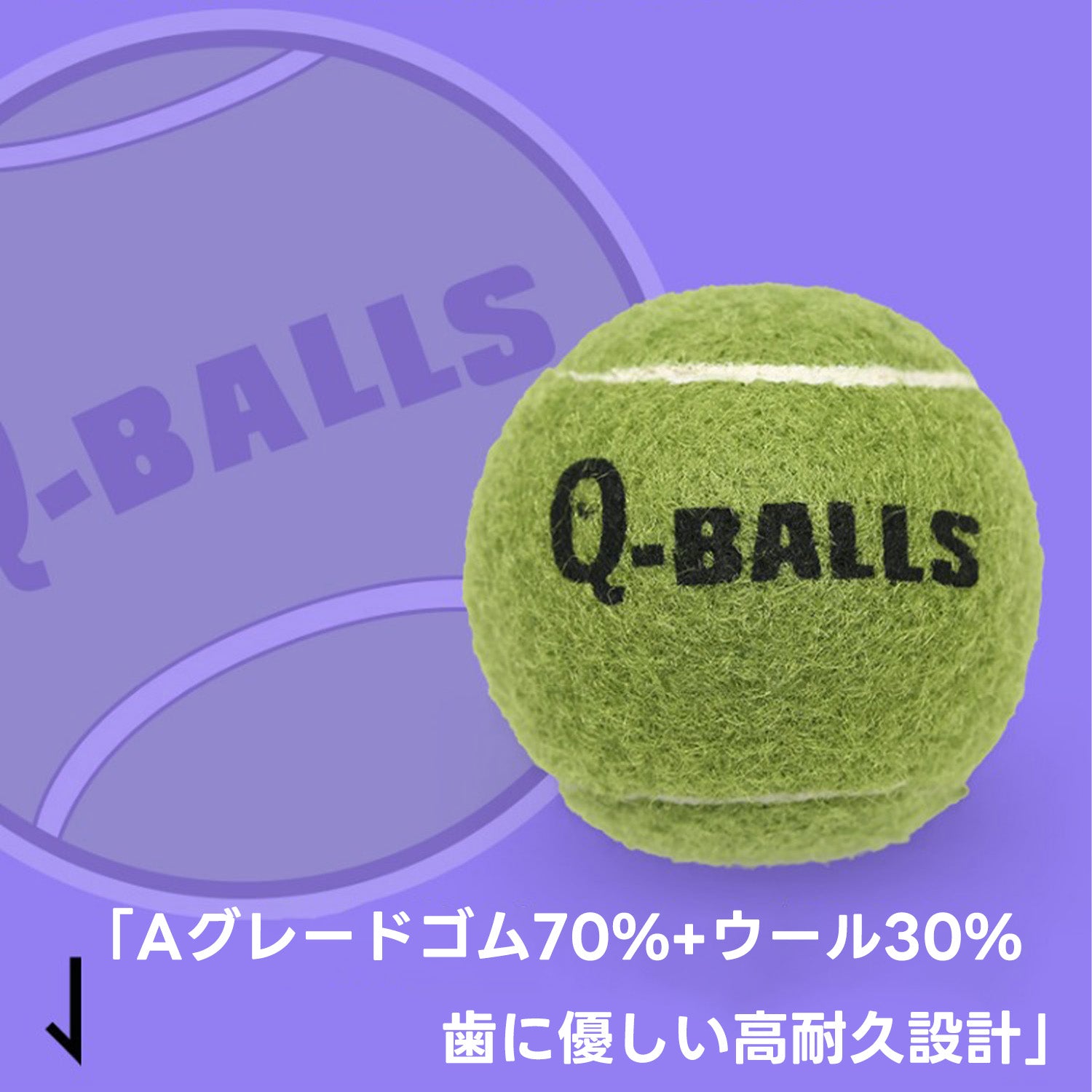 PETTENA Select 浮遊型ペットテニスボール（4個セット）