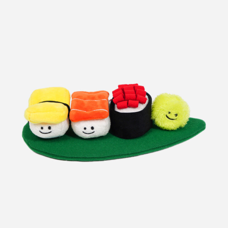 PETTENA Select ペット用 嗅覚発声おもちゃ 寿司デザイン