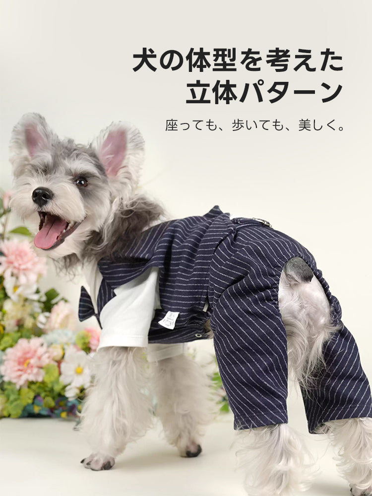 PETTENA ペット服 ストレスフリーな犬用タキシード 紳士服