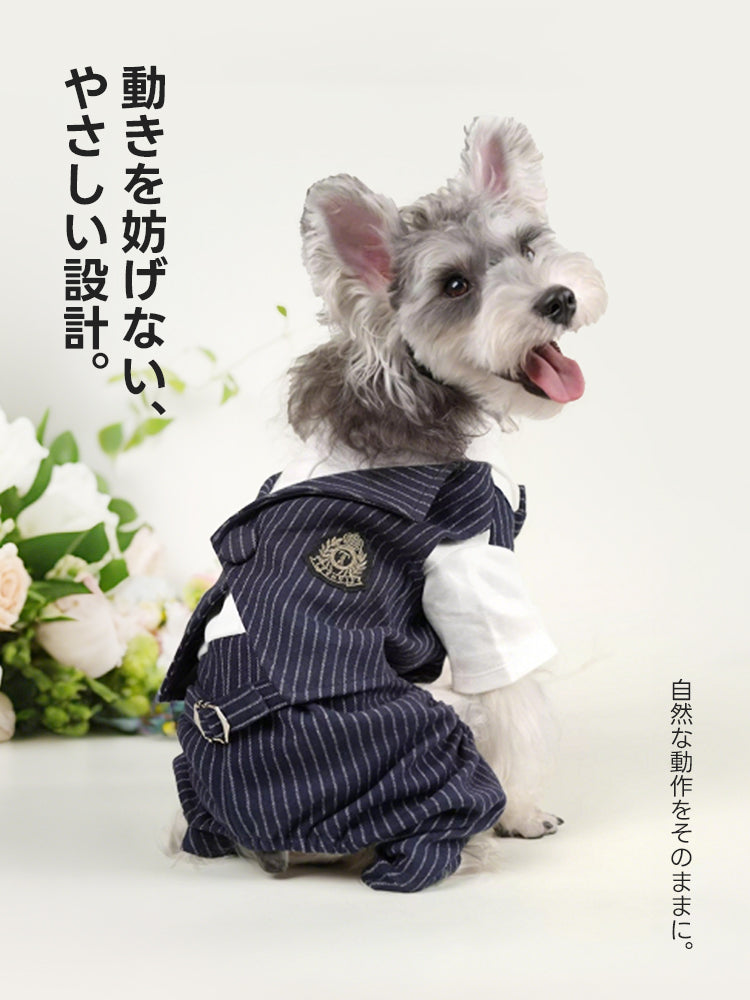 PETTENA ペット服 ストレスフリーな犬用タキシード 紳士服