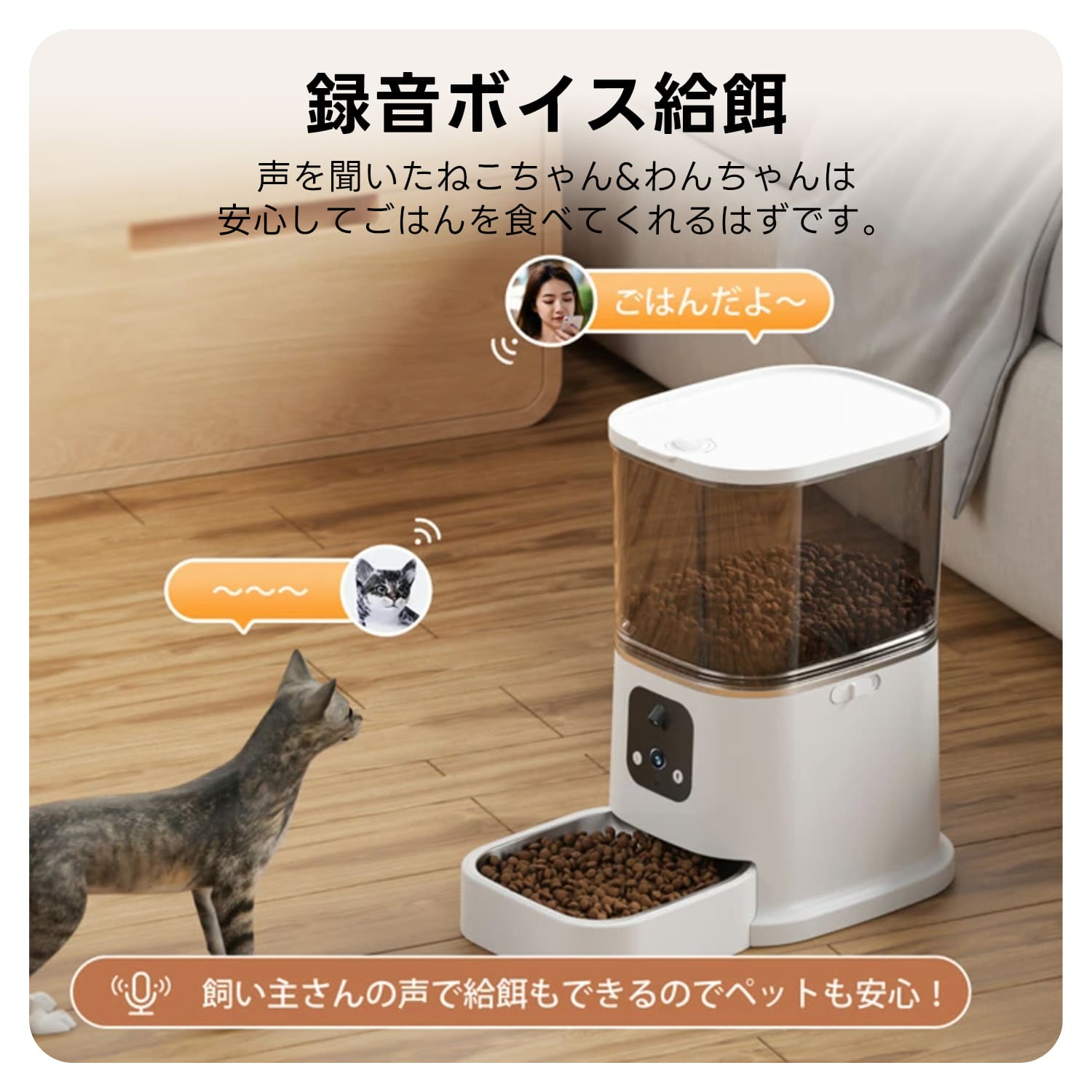 PETTENA Select 双カメラ自動給餌器