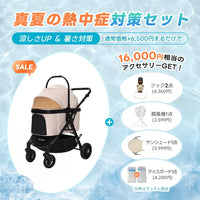 中型犬に設計された最軽量 折りたたみ式分離型ペットカート - PETTENA TERRA