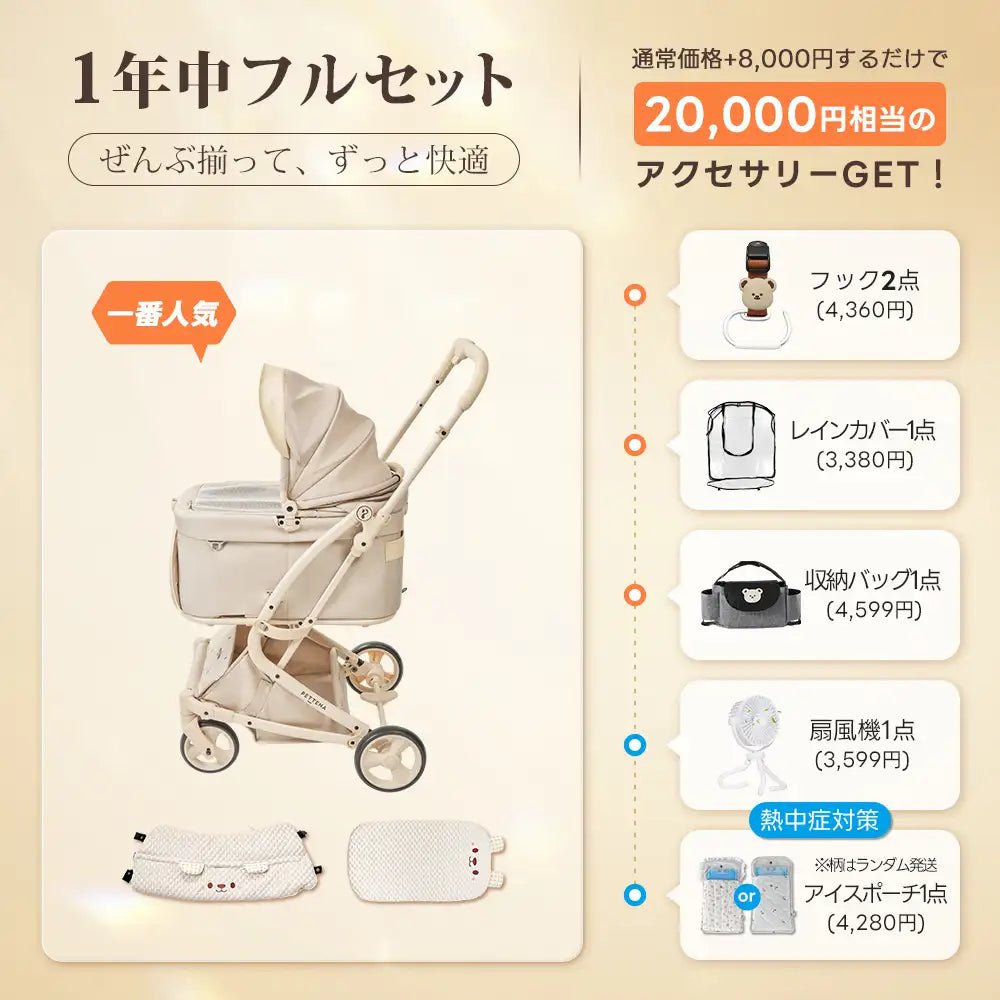 PETTENA MILOU Small Size - 電車OKの最上級ペットカート