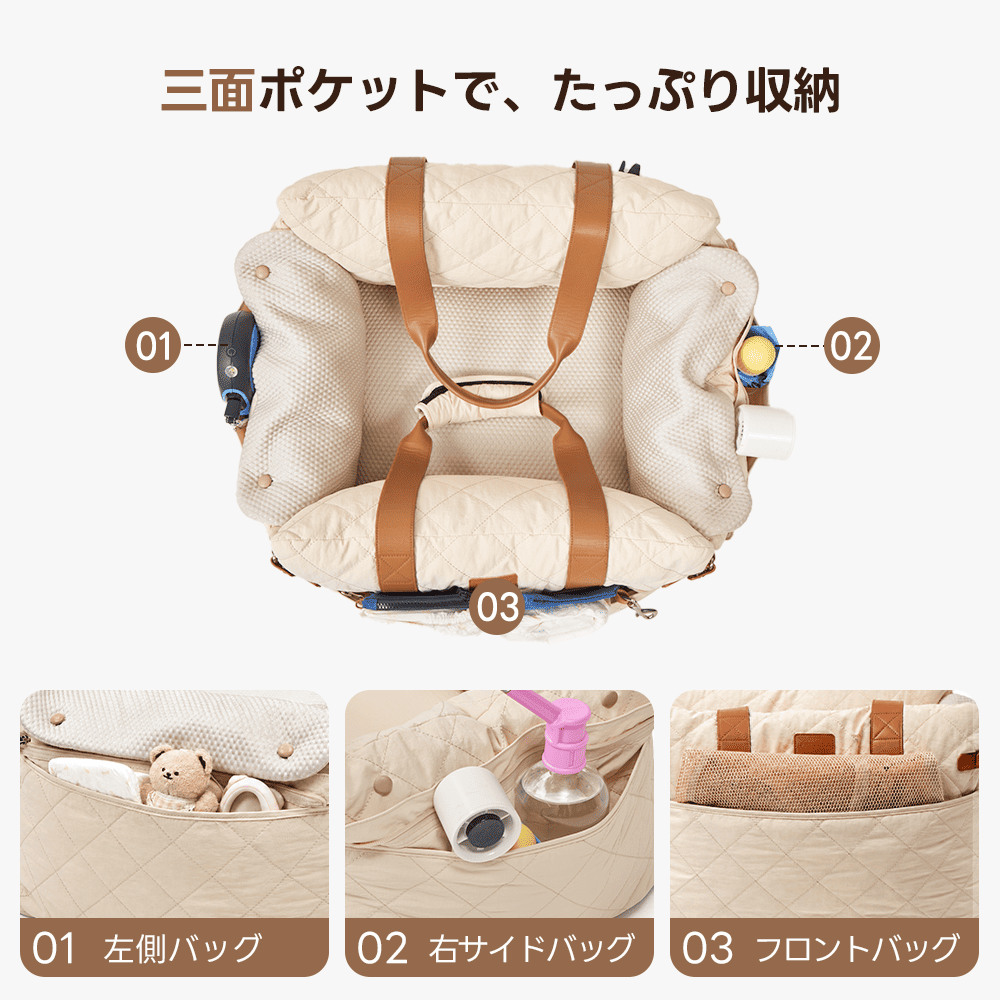 ISOFIX対応で安全・安心の犬用ドライブベッド - PETTENA NIDO