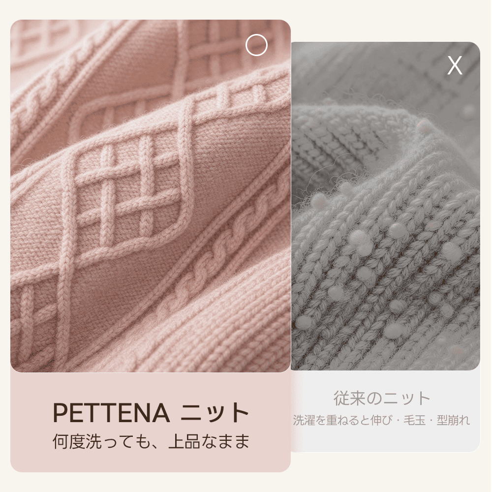 PETTENA 犬用ソフトニット エコテックス認証 ｜毛玉レス・型崩れ防止 秋冬セーター