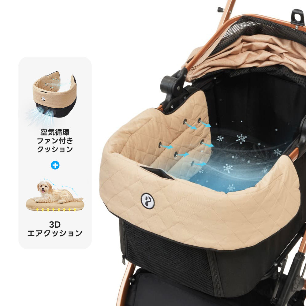 折りたたみ可能分離型ペットカート - PETTENA KNIGHT