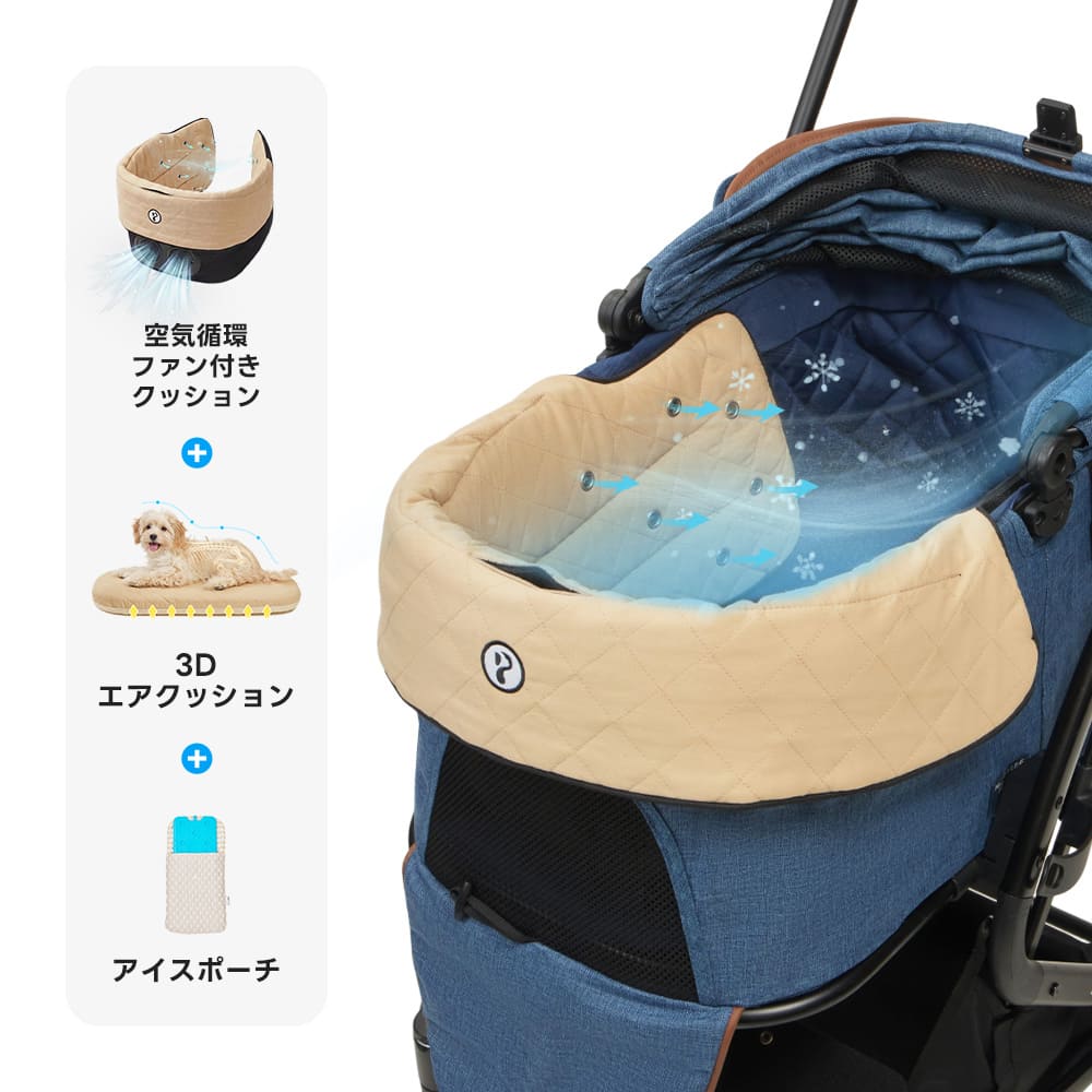 PETTENA MILOU Small Size - 【獣医師推奨】電車OKの最上級ペットカート