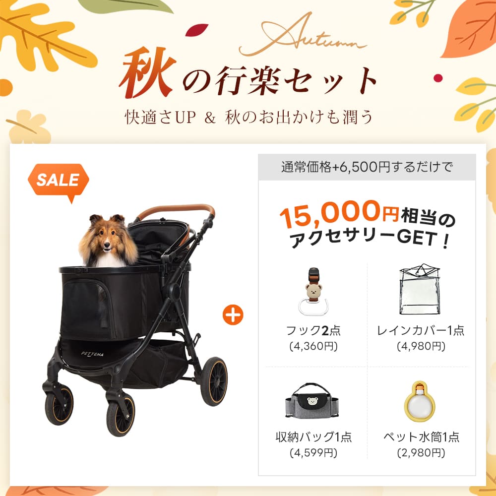 中型犬に設計された最軽量 折りたたみ式分離型ペットカート - PETTENA TERRA