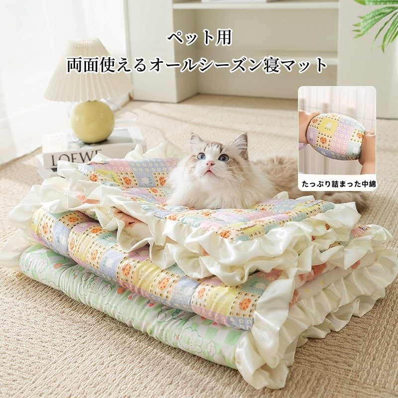 PETTENA Select 犬猫用両面使えるオールシーズン寝マット