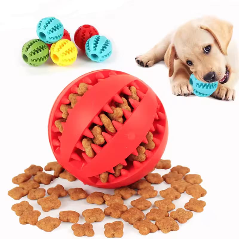 PETTENA Select 犬用噛むボール エサ入れ【２個セット】