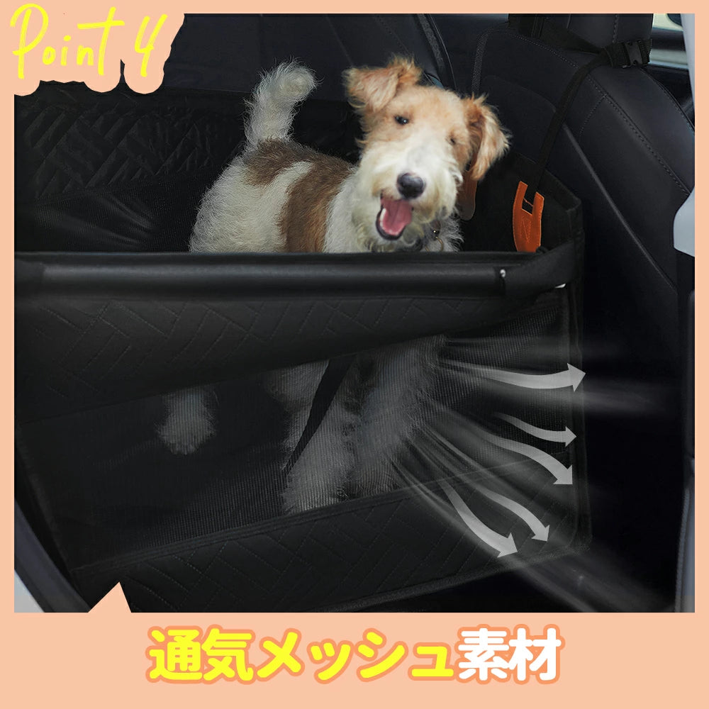 車から取り外してそのまま移動できるため、キャンプや帰省先でも愛犬の慣れた匂いの場所を確保。災害時の避難所などでも簡易ケージとして役立つ多機能性。