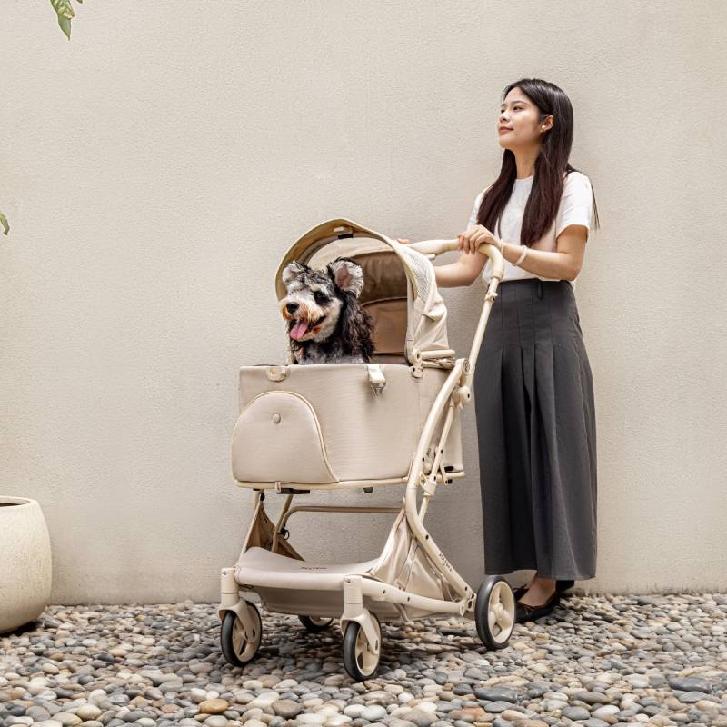 PETTENA MILOU - ワンタッチで全部折りたためる分離型ペットカート