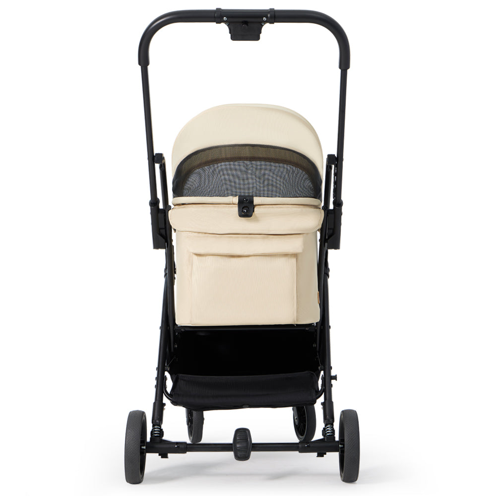 【PETTENA軽量一体型】NEWTONペットカート！一触即開式設計で片手でも簡単開閉、耐荷重20KG＆自立機能搭載。急いで外出時や片手で荷物を持っている時も、瞬時にカートを準備できてペットとの外出が超便利！