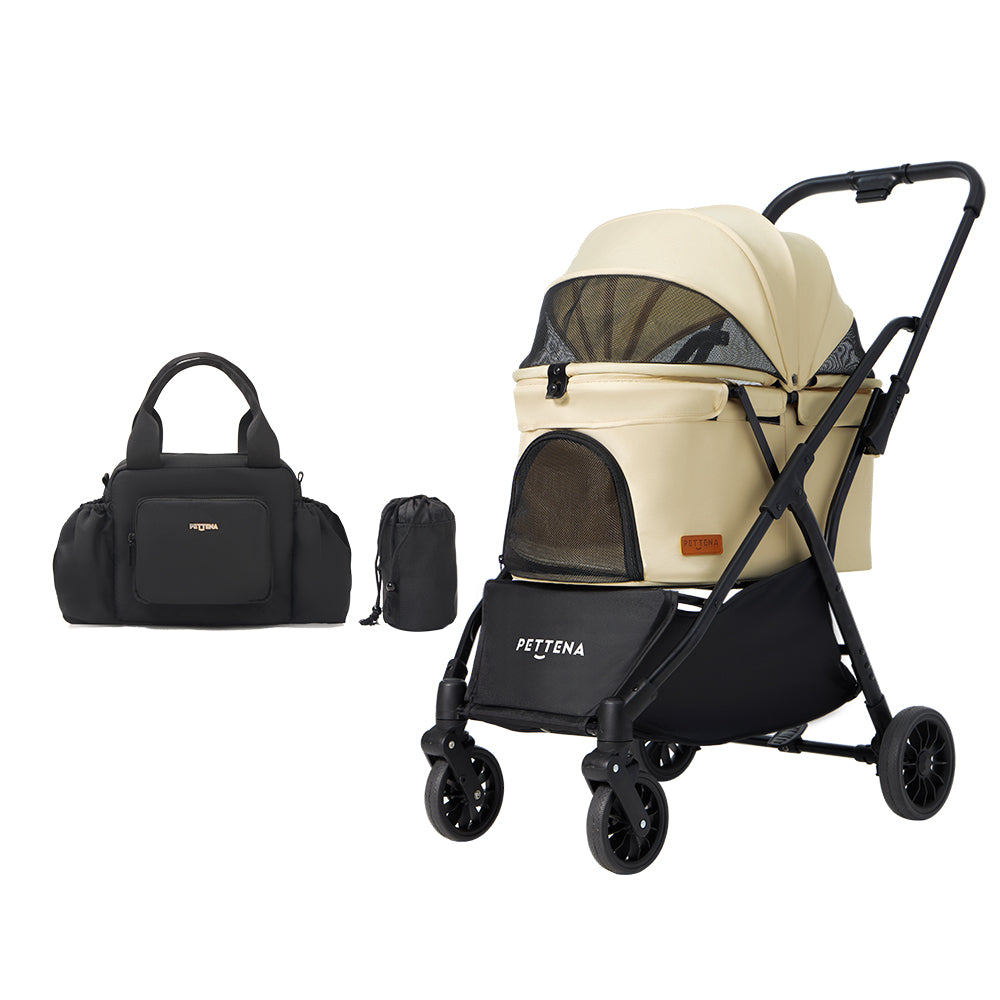 ワンタッチ折りたたみ式軽量一体型ペットカート - PETTENA NEWTON
