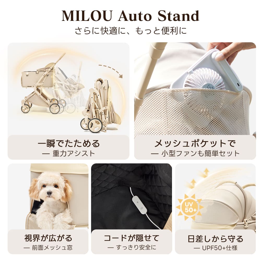 重力瞬折り・最上級型番 - PETTENA MILOU Auto Stand