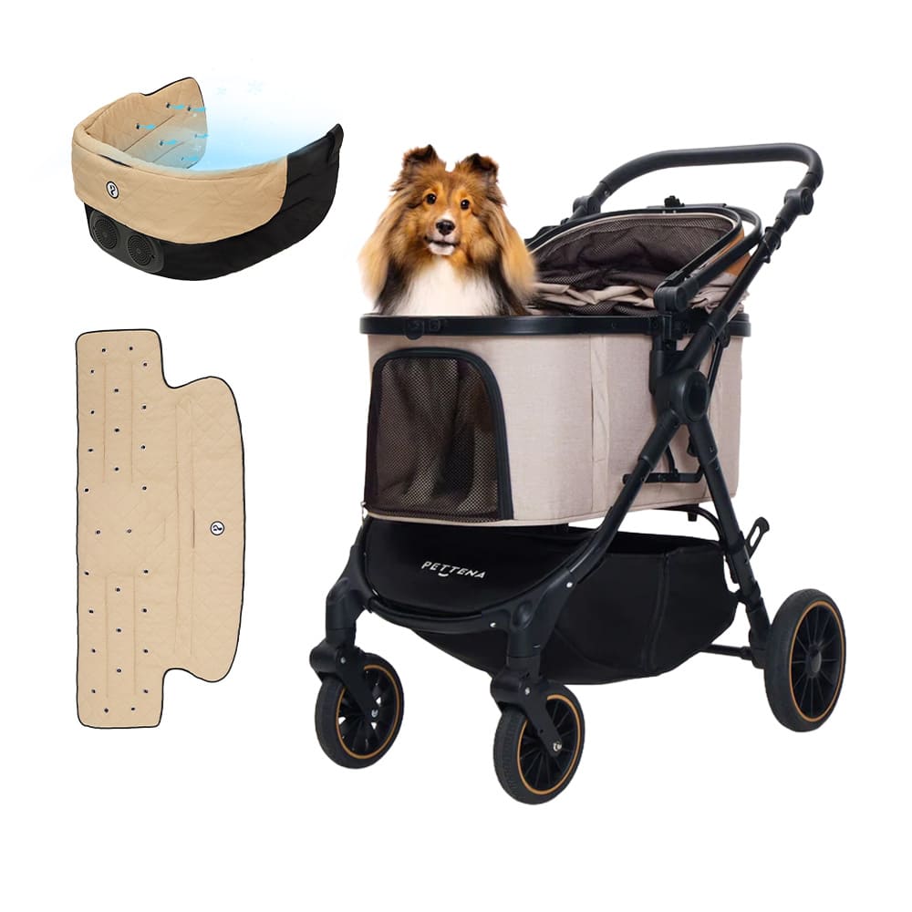 中型犬に設計された最軽量 折りたたみ式分離型ペットカート - PETTENA TERRA